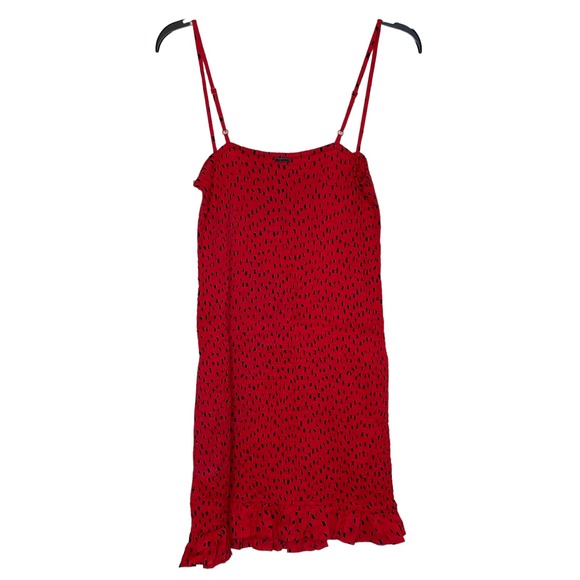 Billabong Women's Dress Polka Dot Sincerely Jules Playing for Keeps Red Large - Picture 8 of 8